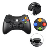 Kit Controle Sem Fio Compativel Joystick Xbox 360 Bateria