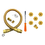 Kit Conversão Bico Injetor Fogão P Gás Encanado Engate 60cm