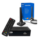 Kit Conversor Digital Prodt 1270   Antena Dtv200 Aquário