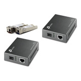 Kit Conversor Fibra Ótica 2 Mc220l Par Gbic Monomodo 10km Lc