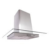 Kit Cooktop 2 Bocas Preto Coifa Ilha 90cm Inox 3 Velocidad