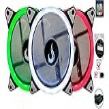 Kit Cooler 3x FANS RGB Rise Mode 120mm C Controle Remoto