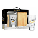 Kit Copo Socador Tábua Caipirinha Personalizado Dia Dos Pais