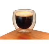 Kit Copo Vidro Duplo Café Expresso Capuccino Chá 2 Un 80ml