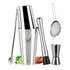Kit Coqueteleira Boston Vários Acessórios Inox Profissional