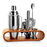 Kit Coqueteleira Completo Bartender Woodline 10 Peças Mori