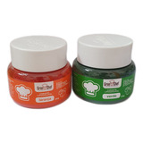 Kit Corante Em Pó Lipossolúvel Gran Chef Laranja verde 30g