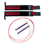 Kit Corda De Pular Profissional Speed Rope Munhequeira Odin