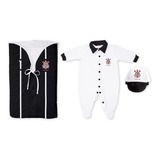 Kit Corinthians Bebê Saída De Maternidade Oficial