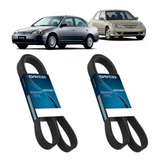 Kit Correia Alternado E Direção Civic 1 7 16v 2001 A 2006
