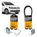 Kit Correia Alternador E Ar Gol G5 G6 Fox Voyage Saveiro C 