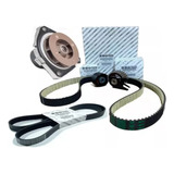 Kit Correia Dent Tensor Móvel E Fixo Bomba Dágua Fiat Toro