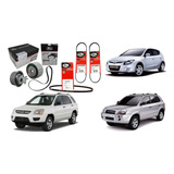 Kit Correia Dentada E Poly V Sportage I30 Tucson 2 0 16v