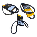 Kit Correias Alternador Direção Hidráulica Ar Condicionado Toyota Corolla 1 8 16v 7afe Anos 1999 1999 2000 2001 2002