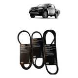 Kit Correias L200 Triton Motor 3 2 2008 Alternador Ar Cond