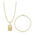 Kit Corrente + Pulseira Cordão Baiano Banhado A Ouro 18k