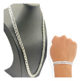 Kit Corrente Pulseira Groumet