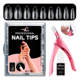 Kit Cortador Cola Com Pincel 100 Tips Sorriso Natural