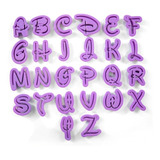 Kit Cortador Letras Alfabeto Números Disney Biscuit Pasta
