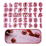 Kit Cortador Marcador Letras Números Pasta Americana Biscuit
