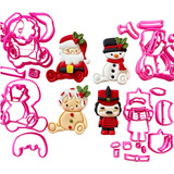 Kit Cortadores De Natal Grande 4 Un