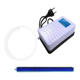 Kit Cortina Bolhas Pedr Porosa 30cm Compressor S 2000 110v