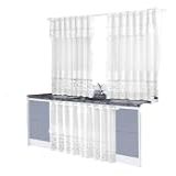 cortinas cozinha brancas renda tulipa janela cozinha