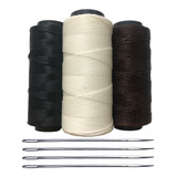 Kit Costura De Bainhas De Facas 3 Cor De Linha 4 Agulhas