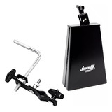 Kit Cowbell 8   Modelo Rock Com Suporte Em L Para Pedestal