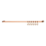 Kit Cozinha 3 Barras 30cm Porta Tempero Cesto Multiuso Cobre