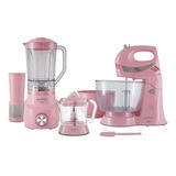Kit Cozinha 3 Em 1 Britânia Bkt51r Rosa 127v