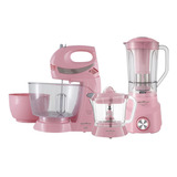 Kit Cozinha 3 Em 1 Britânia Bkt51r Rosa 220v