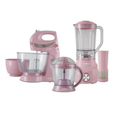 Kit Cozinha Britânia 3 Em 1 Pink Lovers 110v