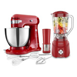 Kit Cozinha Britânia Batedeira Bbt505v Inox Liquidificador