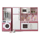 Kit Cozinha Completa Lavandeira Infantil 100 Mdf Envio Já