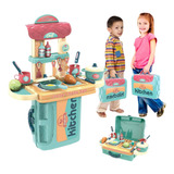 Kit Cozinha De Brinquedo Completa Infantil Mini Chef 3 Em 1