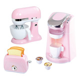 Kit Cozinha De Brinquedo Infantil Torradeira Pão Xicara
