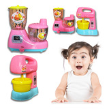 Kit Cozinha Infantil Batedeira E Liquidificador Brinquedos