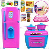 Kit Cozinha Infantil Brinquedo Completo 18pcs Comidinhas Marca Zuca Toys