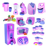 Kit Cozinha Infantil Rosa Fogão Air