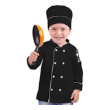 Kit Cozinheiro Infantil Fantasia Dólmã E