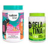 Kit Creme Definição Máxima gelatina todecacho Salon Line