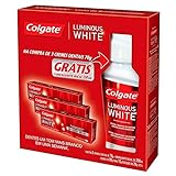 Kit Creme Dental Luminous White Enxaguante Bucal Colgate 250 Ml 3 Unidades Multicolorido
