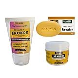 Kit Creme Esfoliante De Enxofre Sabonete E Pomada