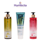 Kit Creme Hidratante Sabonete Liquido E Pomada Massageadora