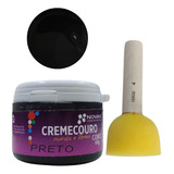 Kit Creme Para Couro Sapato bolsa novax E Pincel Batedor