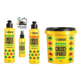 Kit Cresce Aparece Shampoo Cond Máscara E Loção Chikas