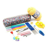 Kit Crochê Premium Fazer Amigurum Agulha Ferramentas Estojo