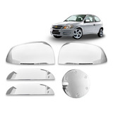 Kit Cromado Aplique Retrovisor Maçanet 2011 2012 Celta