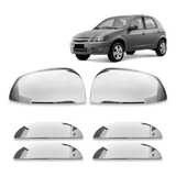 Kit Cromado Aplique Retrovisor Maçanetas Celta 4p 2013 2014